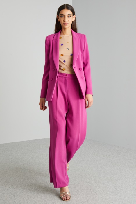 Blazer doppiopetto in cady - Fashion Market