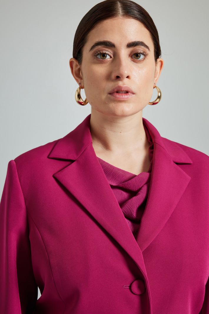 Blazer in tessuto fluido - CICLAMINO - Fashion Market - 3