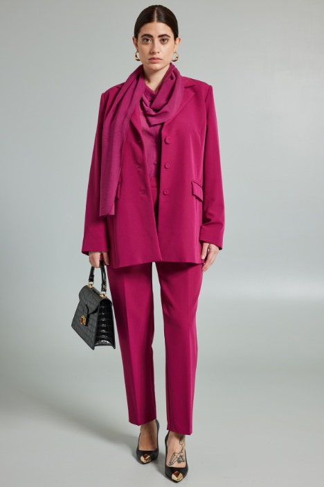 Blazer in tessuto fluido - Fashion Market