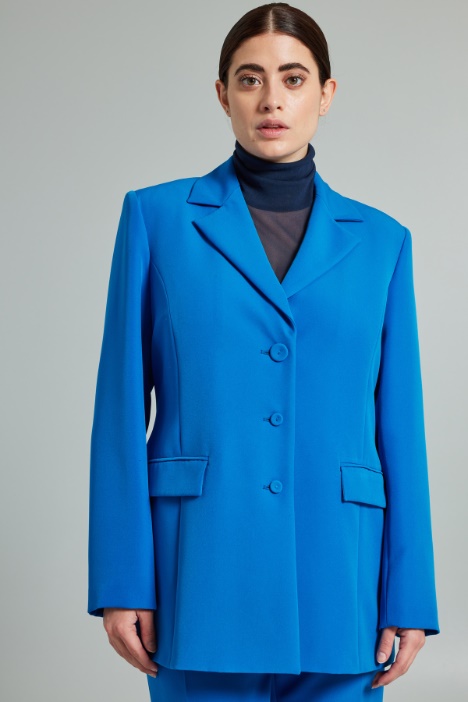 Blazer in tessuto fluido - Fashion Market
