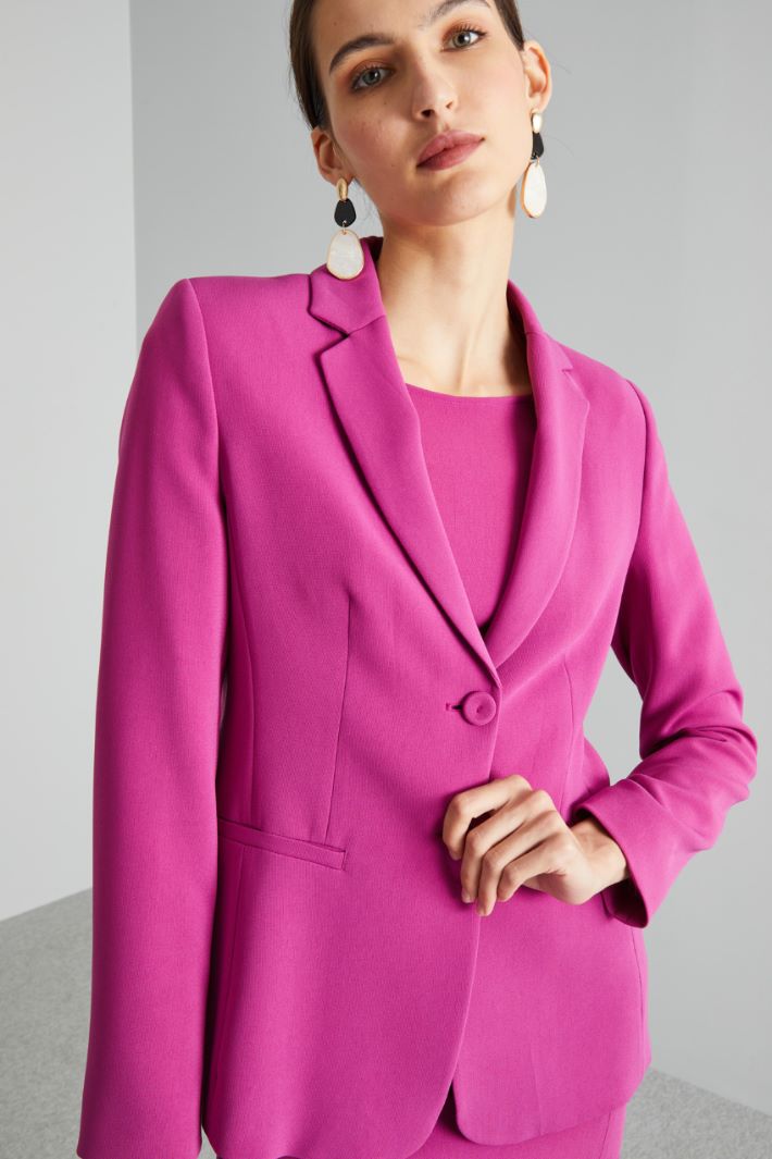 Blazer sfiancato monopetto - CICLAMINO - Fashion Market - 3