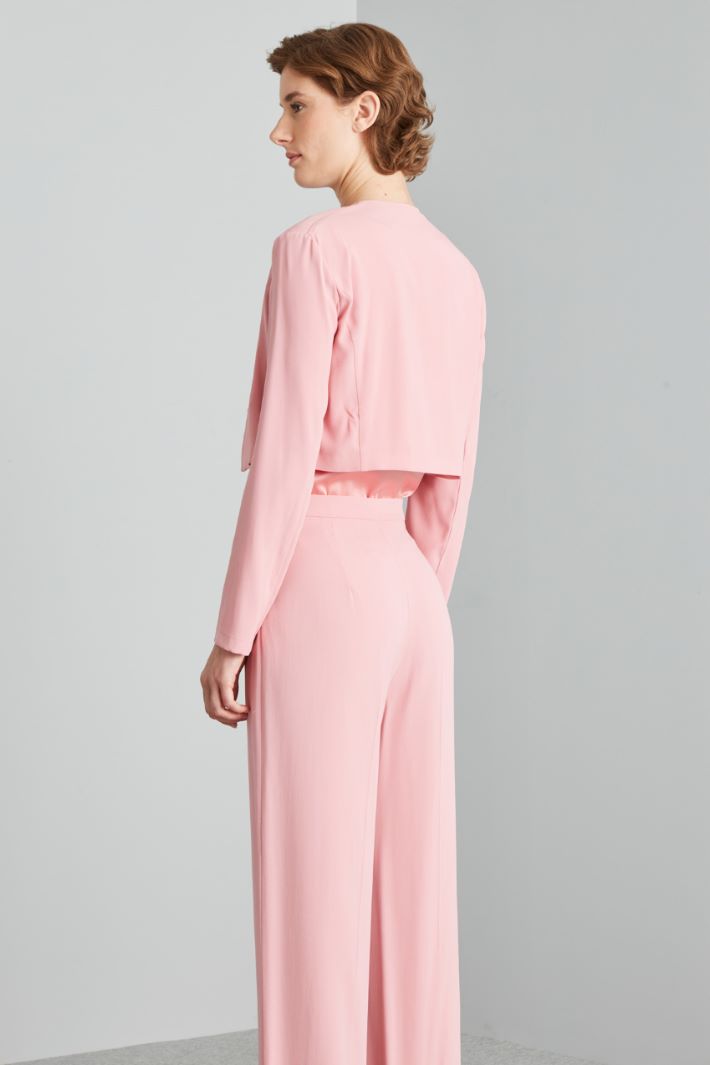 Bolero corto in enver satin - ROSA - Fashion Market - 4