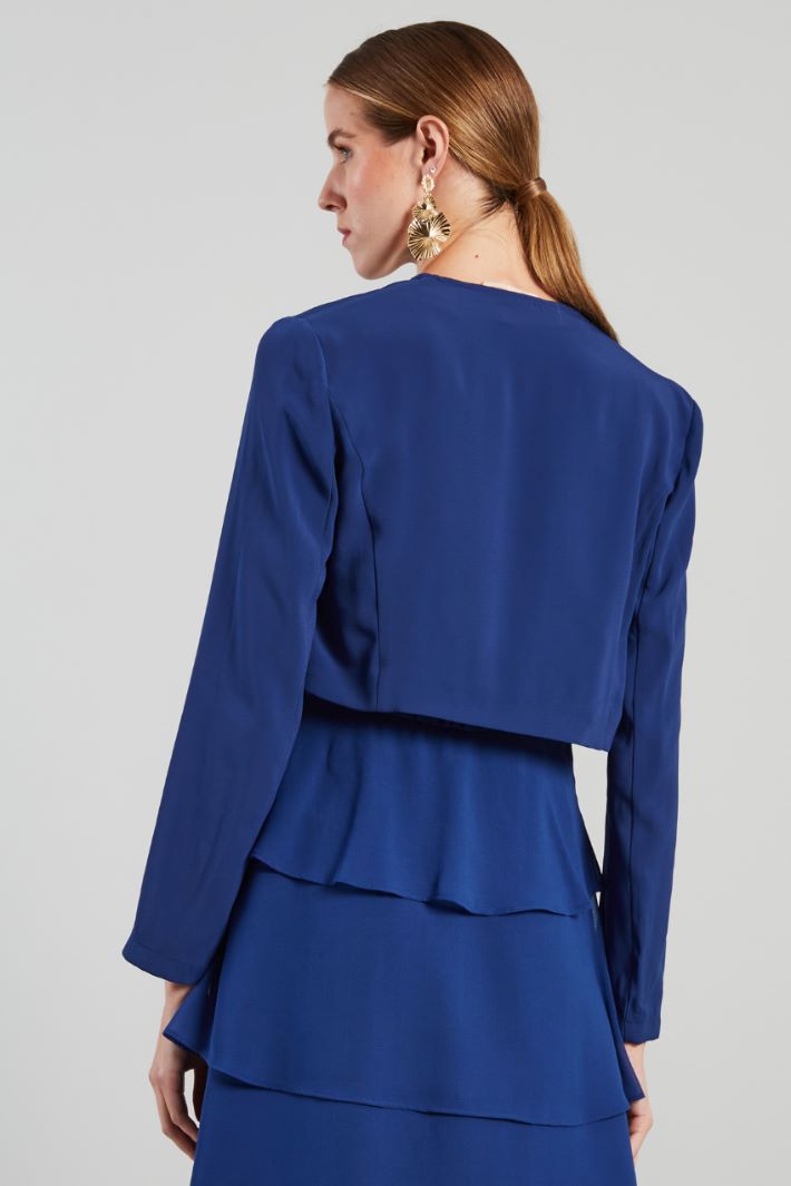 Bolero corto in enver satin - BLUETTE - Fashion Market - 4