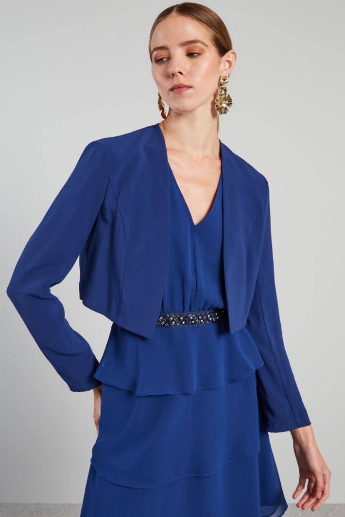 Bolero corto in enver satin - BLUETTE - Fashion Market - 2