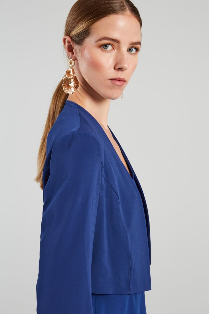 Bolero corto in enver satin - BLUETTE - Fashion Market - 3