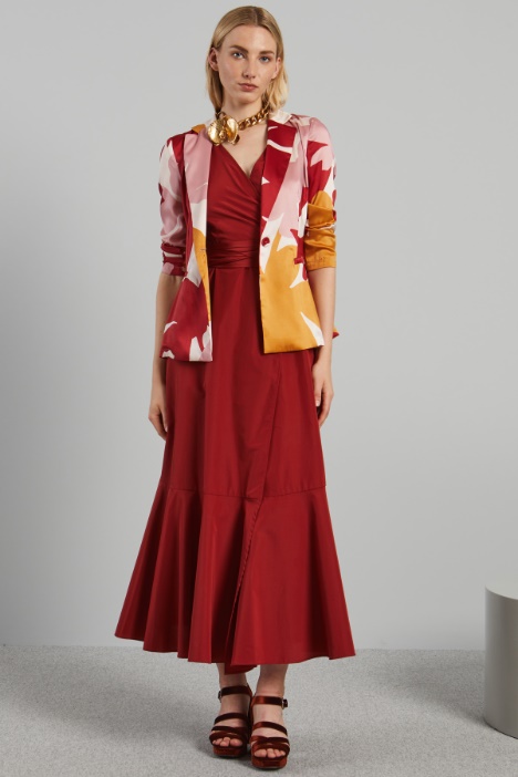 Blazer in twill stampato - Fashion Market