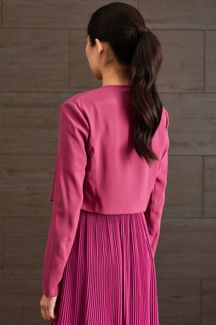 Coprispalle in envers satin - MAGENTA - Fashion Market - 4