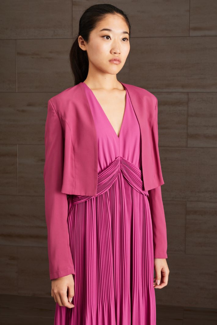 Coprispalle in envers satin - MAGENTA - Fashion Market - 2