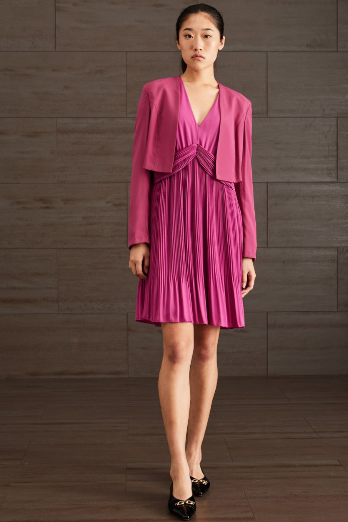 Coprispalle in envers satin - MAGENTA - Fashion Market