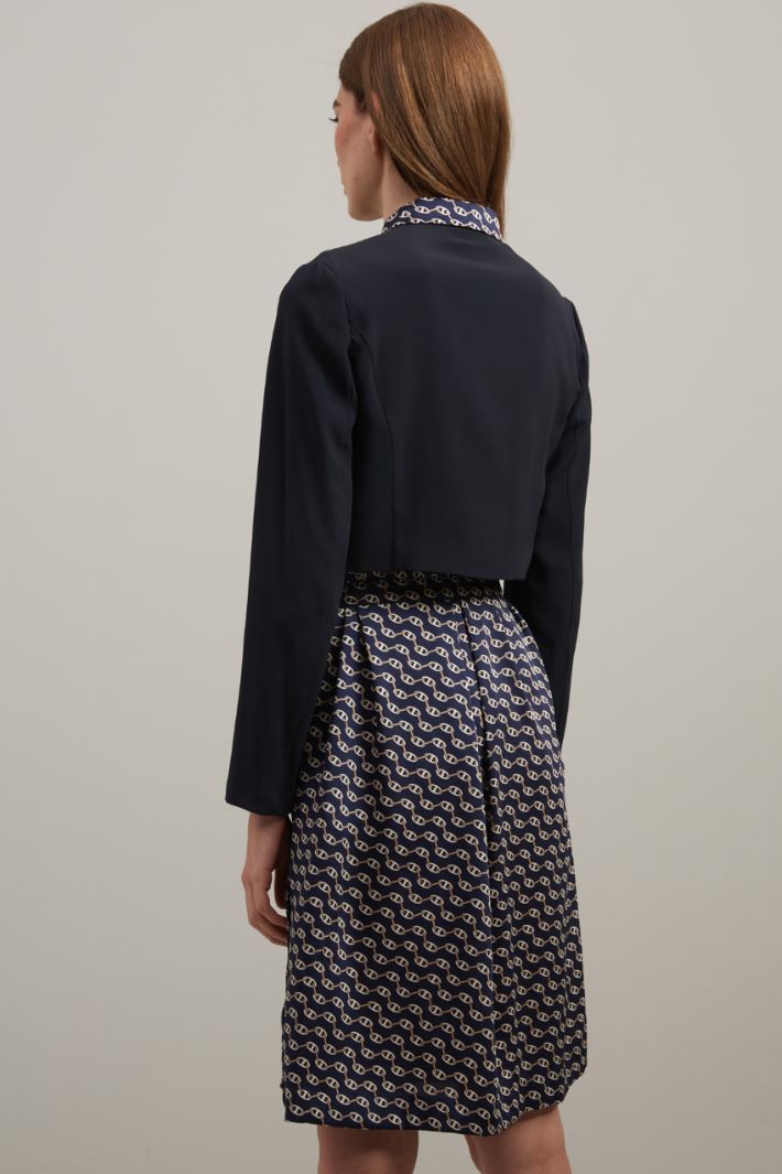 Coprispalle in envers satin - BLU NOTTE - Fashion Market - 4