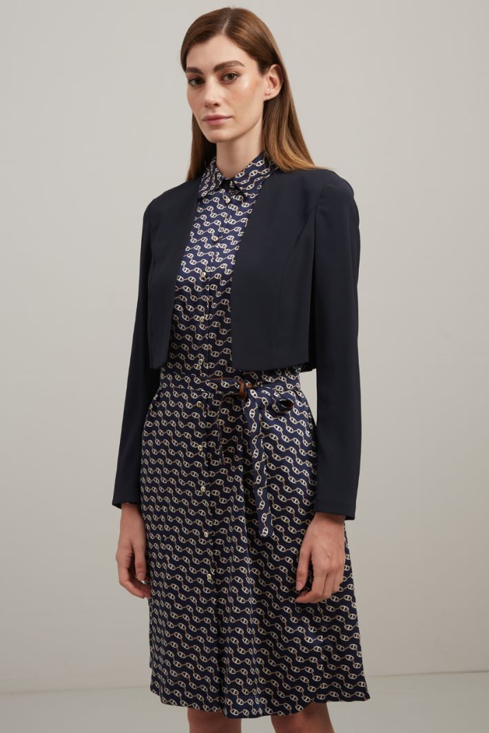 Coprispalle in envers satin - BLU NOTTE - Fashion Market - 2