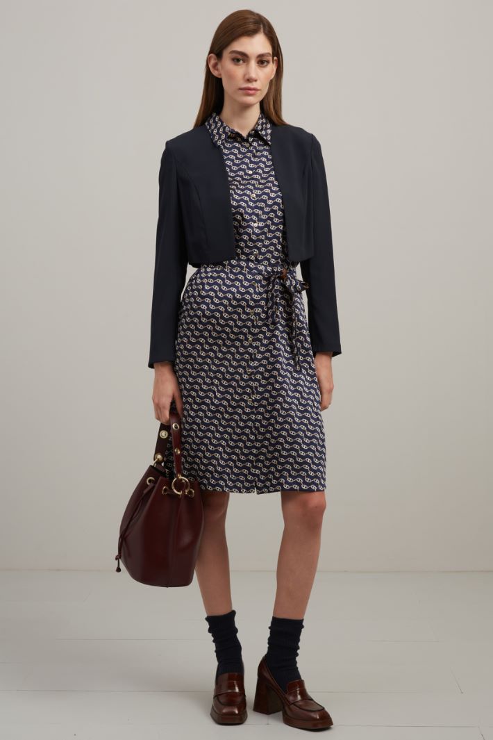 Coprispalle in envers satin - BLU NOTTE - Fashion Market