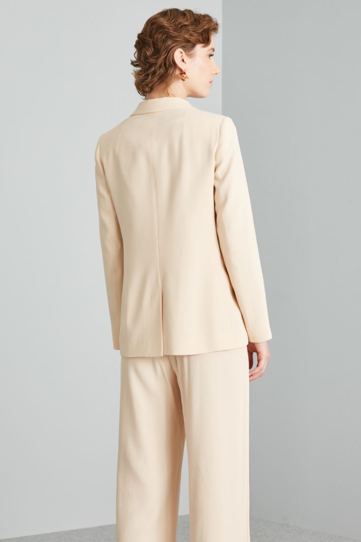 Blazer a un bottone - BEIGE CHIARO - Fashion Market - 4