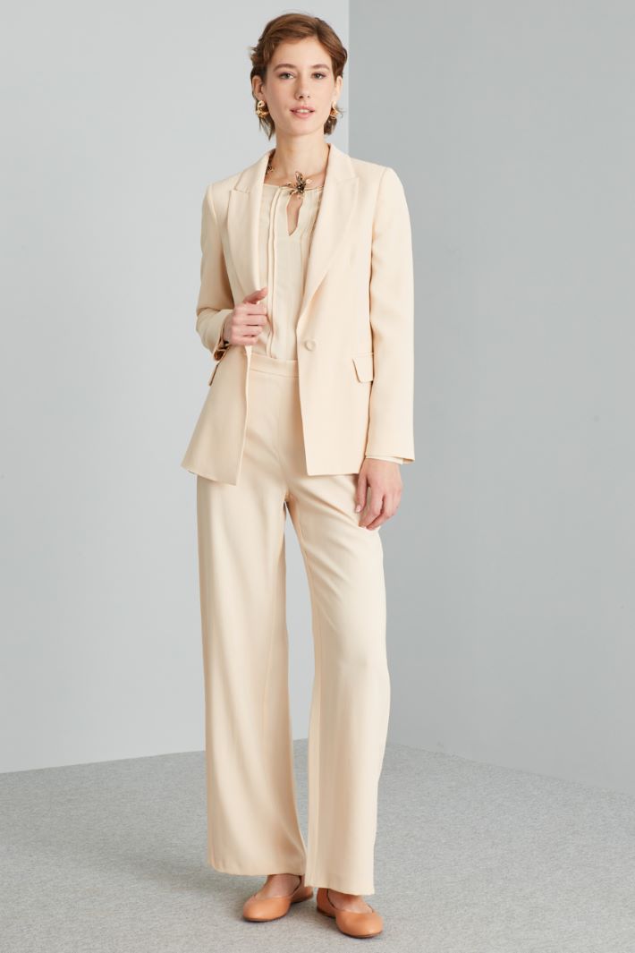 Blazer a un bottone - BEIGE CHIARO - Fashion Market