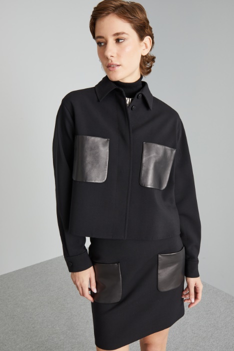 Giacca boxy con taschini - Fashion Market