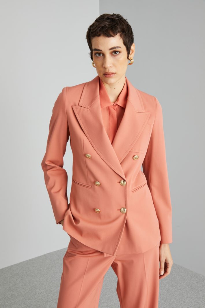 Blazer con bottoni in metallo - SALMONE ORO - Fashion Market - 2