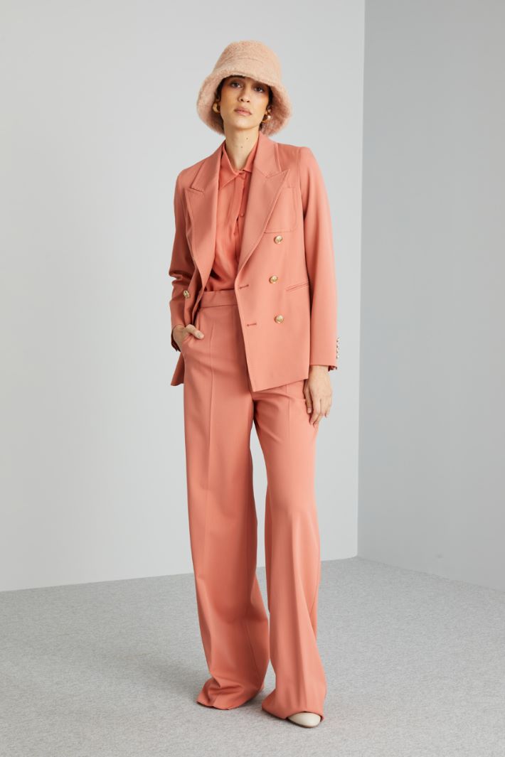 Blazer con bottoni in metallo - SALMONE ORO - Fashion Market