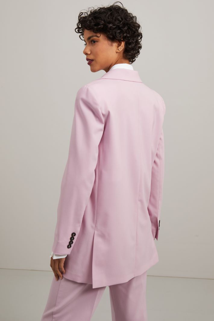 Blazer in lana - ROSA PASTELLO - Fashion Market - 4