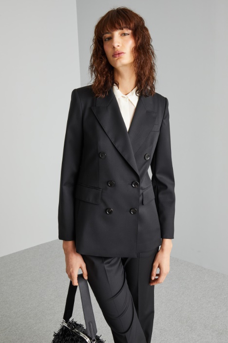 Blazer doppiopetto in lana - Fashion Market