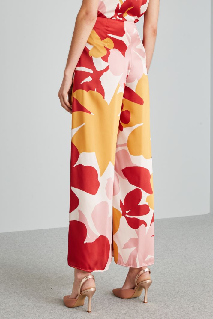 Pantaloni ampi in twill - ROSSO ROSA SENAPE - Fashion Market - 4