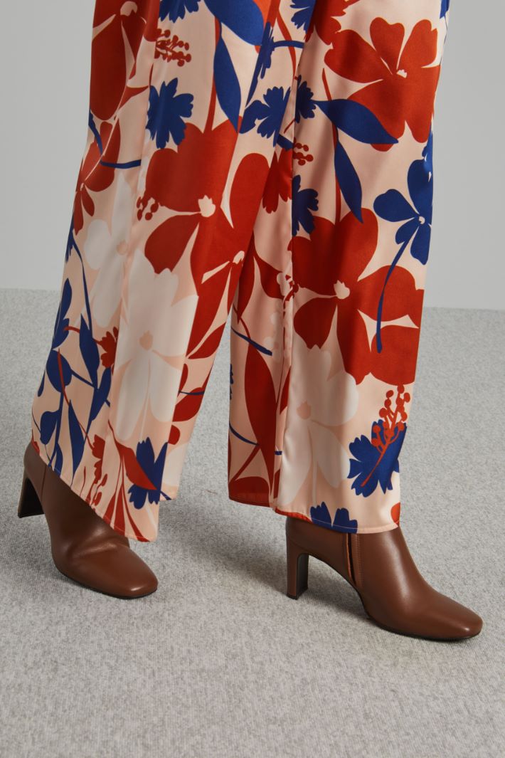 Pantaloni ampi in twill - RAME BLUETTE CIPRIA - Fashion Market - 3