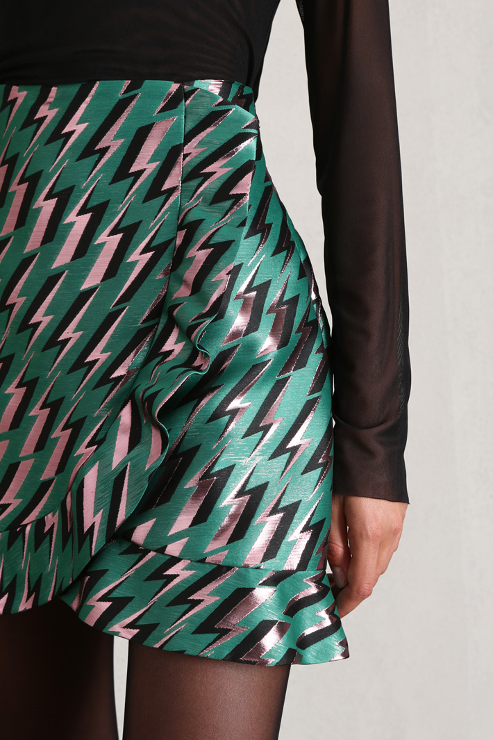Gonna a finto portafoglio - VERDE - Fashion Market - 3
