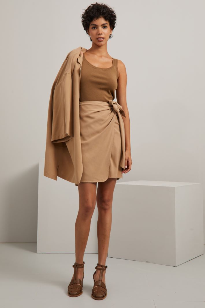 Gonna in seta - NOCCIOLA - Fashion Market