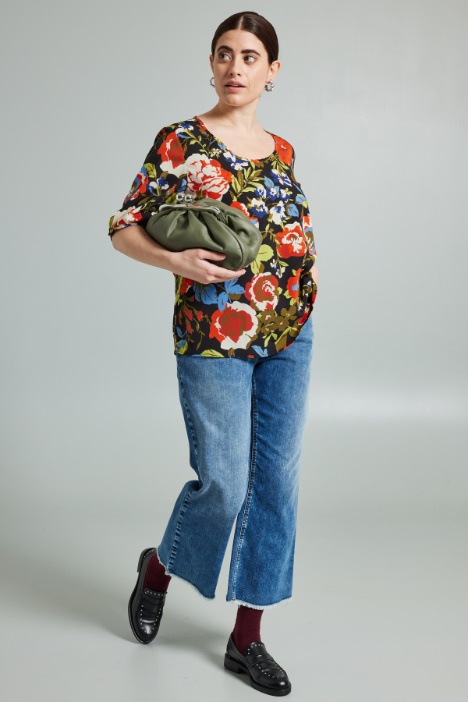 Blusa con maniche corte - Fashion Market