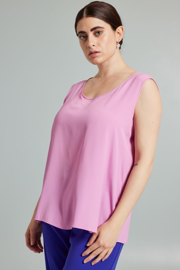 Top smanicato - ROSA - Fashion Market - 2