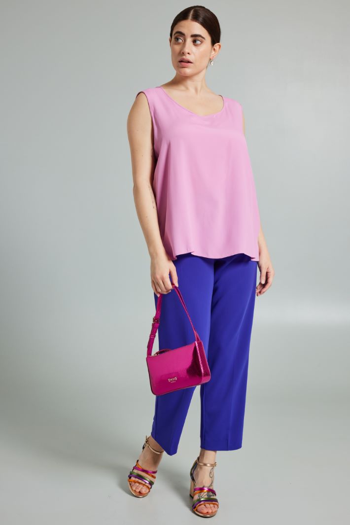 Top smanicato - ROSA - Fashion Market