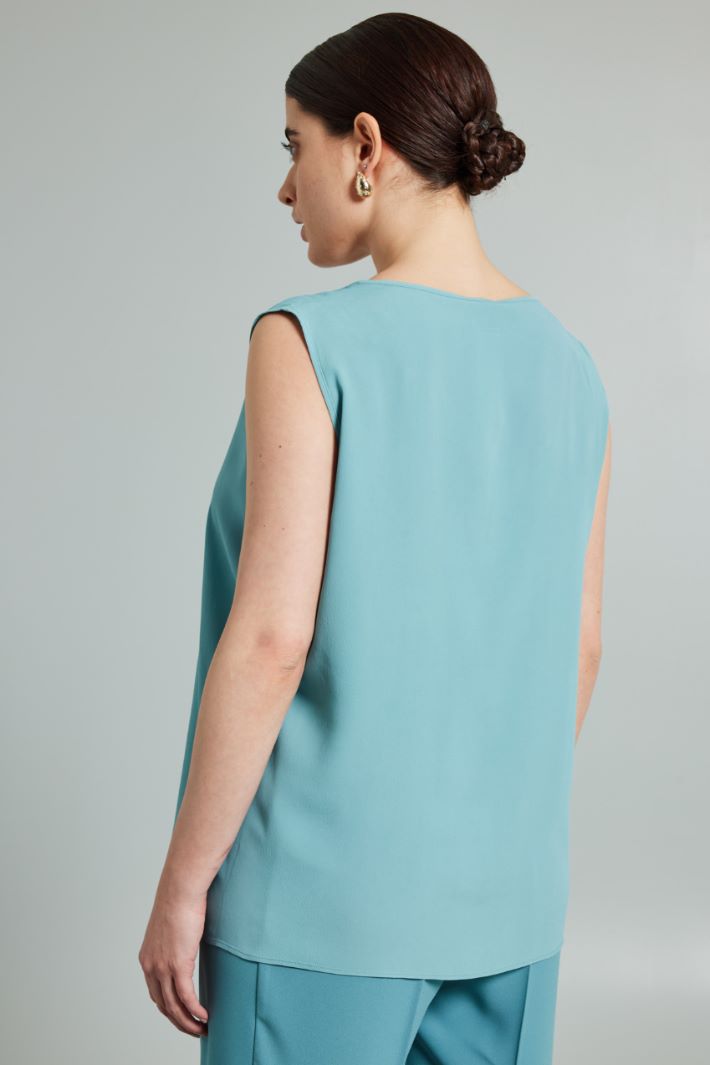 Top smanicato - ACQUA MARINA - Fashion Market - 4