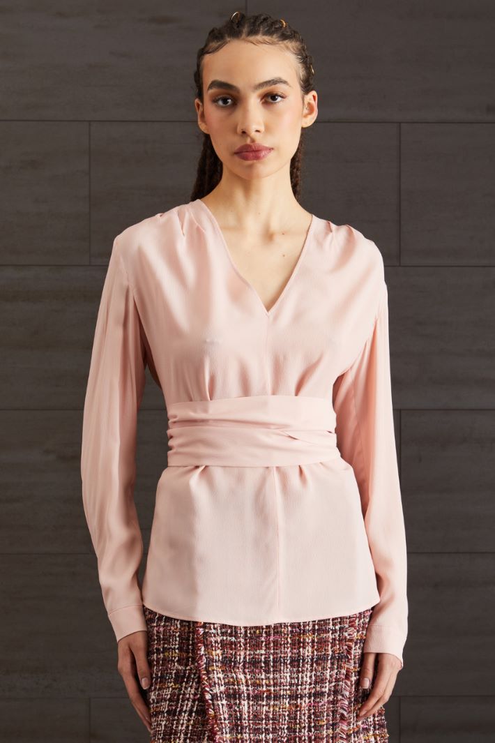Casacca in crèpe - ROSA CIPRIA - Fashion Market - 2