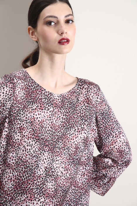 Blusa in raso di viscosa - Fashion Market