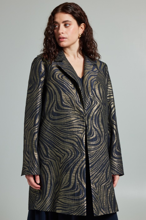Soprabito in jacquard lamè - Fashion Market