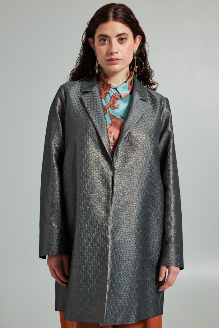Soprabito in jacquard lamè - AVIO ORO - Fashion Market - 2