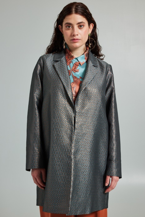 Soprabito in jacquard lamè - Fashion Market