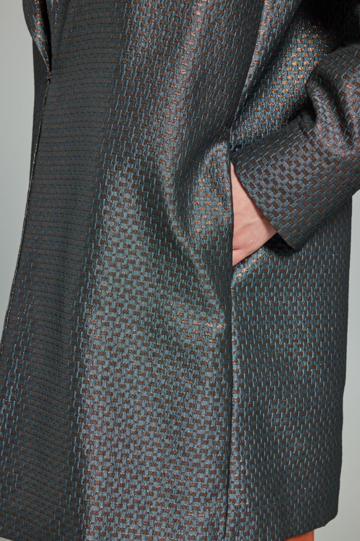 Soprabito in jacquard lamè - AVIO ORO - Fashion Market - 3