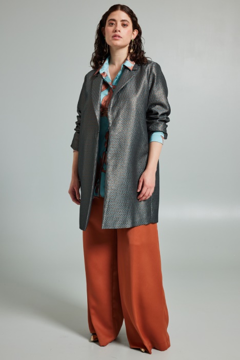 Soprabito in jacquard lamè - Fashion Market