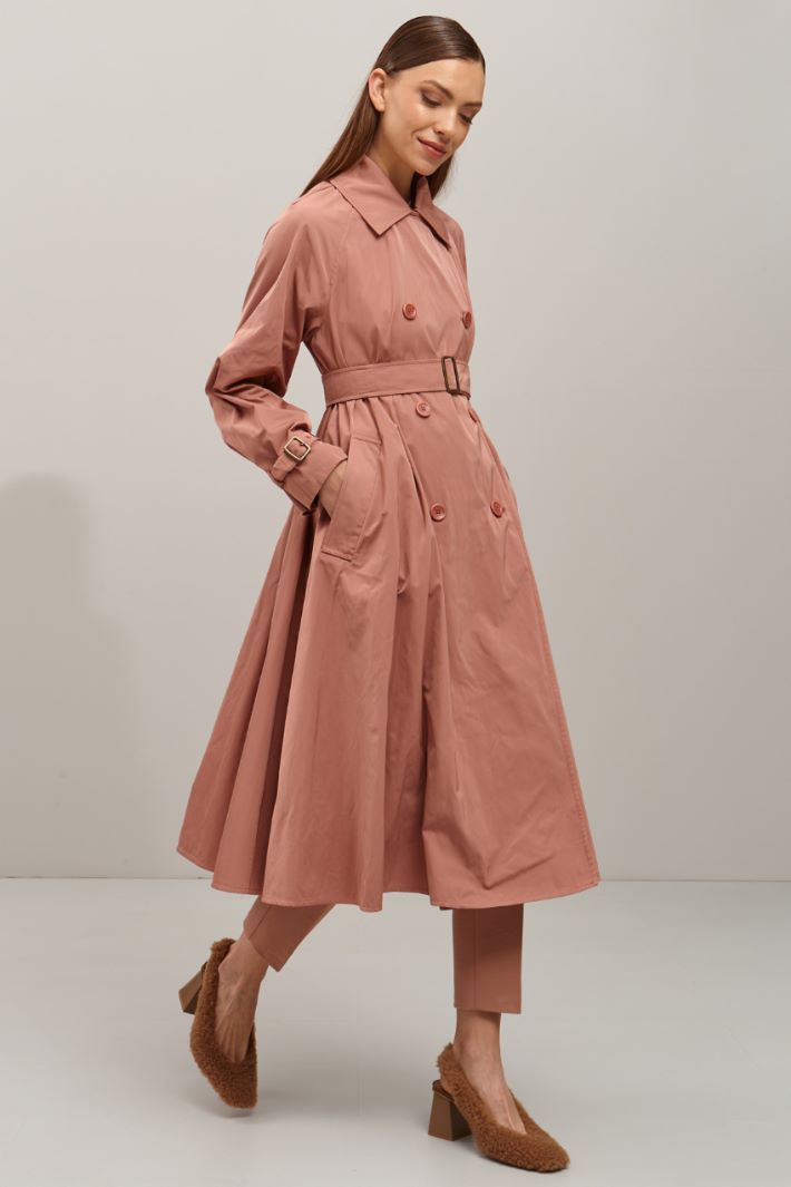 Trench in gabardina - ROSA ANTICO - Fashion Market - 2