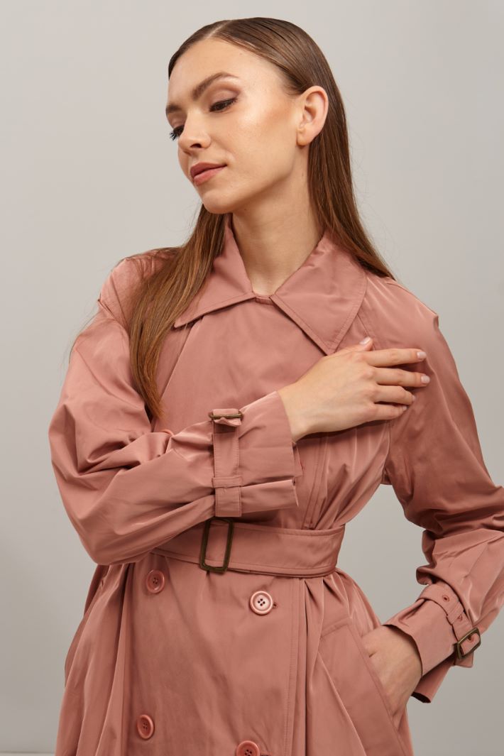 Trench in gabardina - ROSA ANTICO - Fashion Market - 3