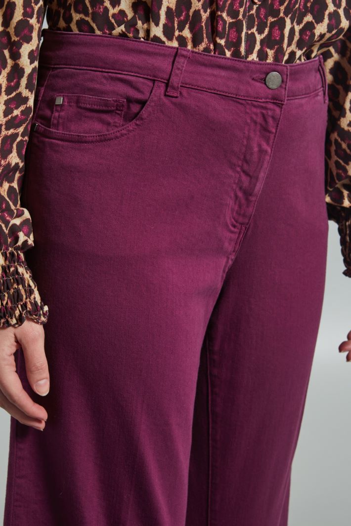 Pantaloni cropped in drill - VINACCIA - Fashion Market - 3