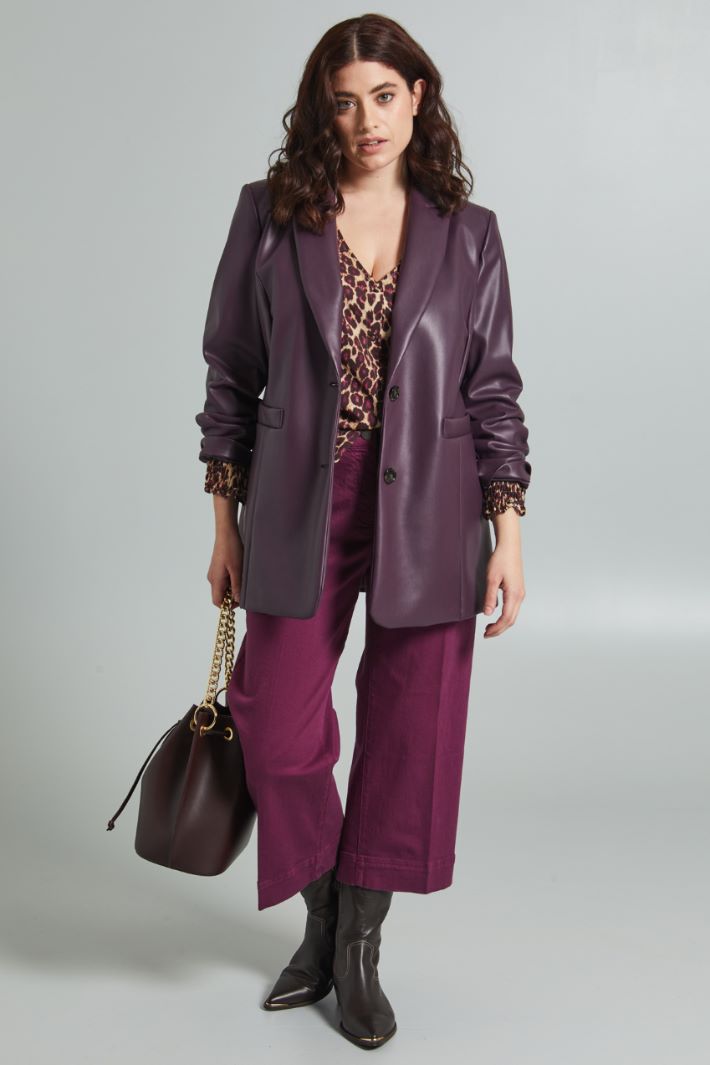 Pantaloni cropped in drill - VINACCIA - Fashion Market