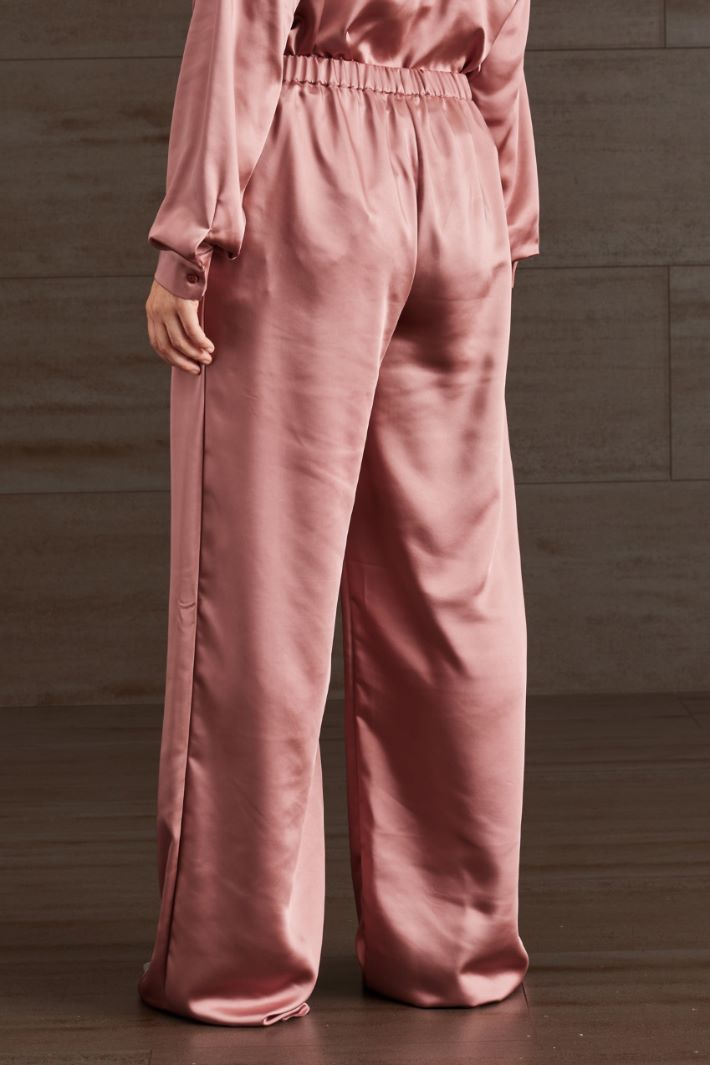 Pantaloni in raso - ROSA ANTICO - Fashion Market - 4
