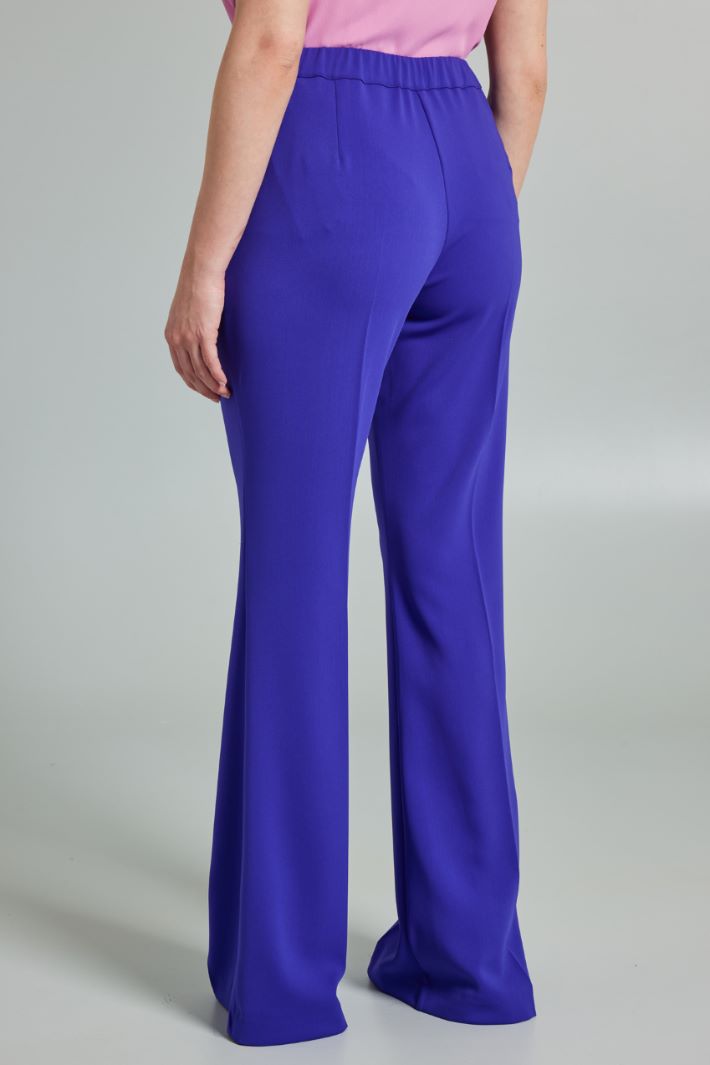 Pantaloni a zampa stretch - VIOLA - Fashion Market - 4