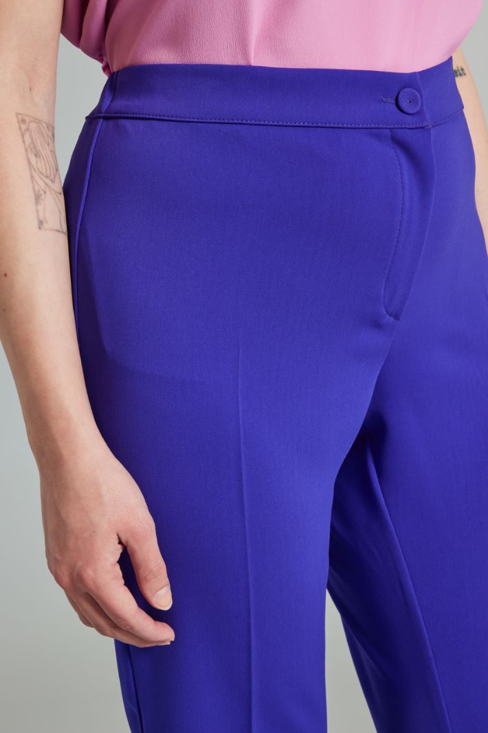 Pantaloni a zampa stretch - VIOLA - Fashion Market - 3