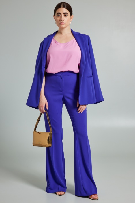 Pantaloni a zampa stretch - Fashion Market