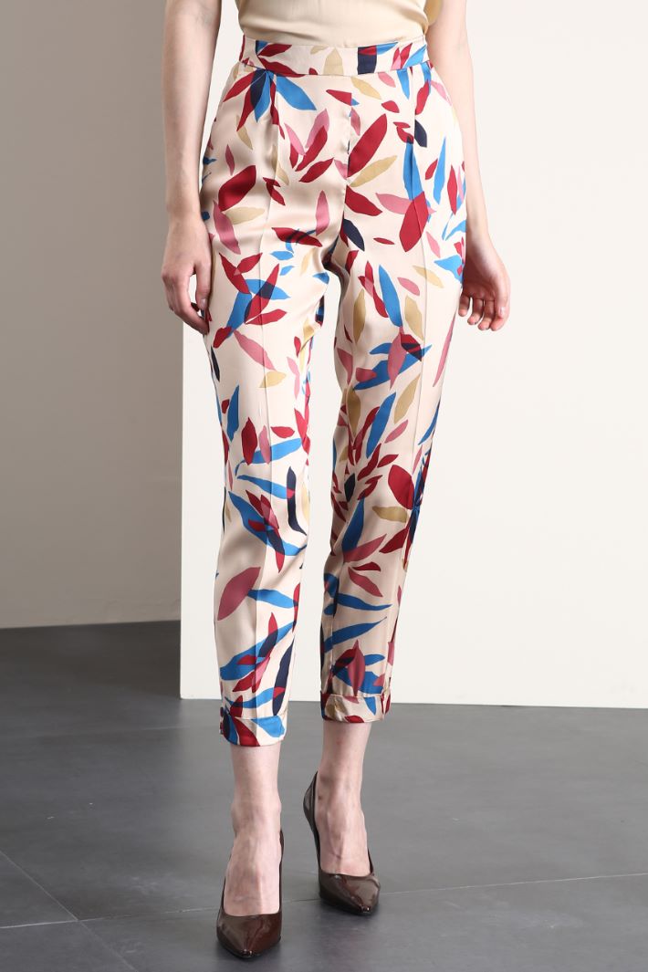 Pantaloni baggy in raso - SABBIA - Fashion Market - 4