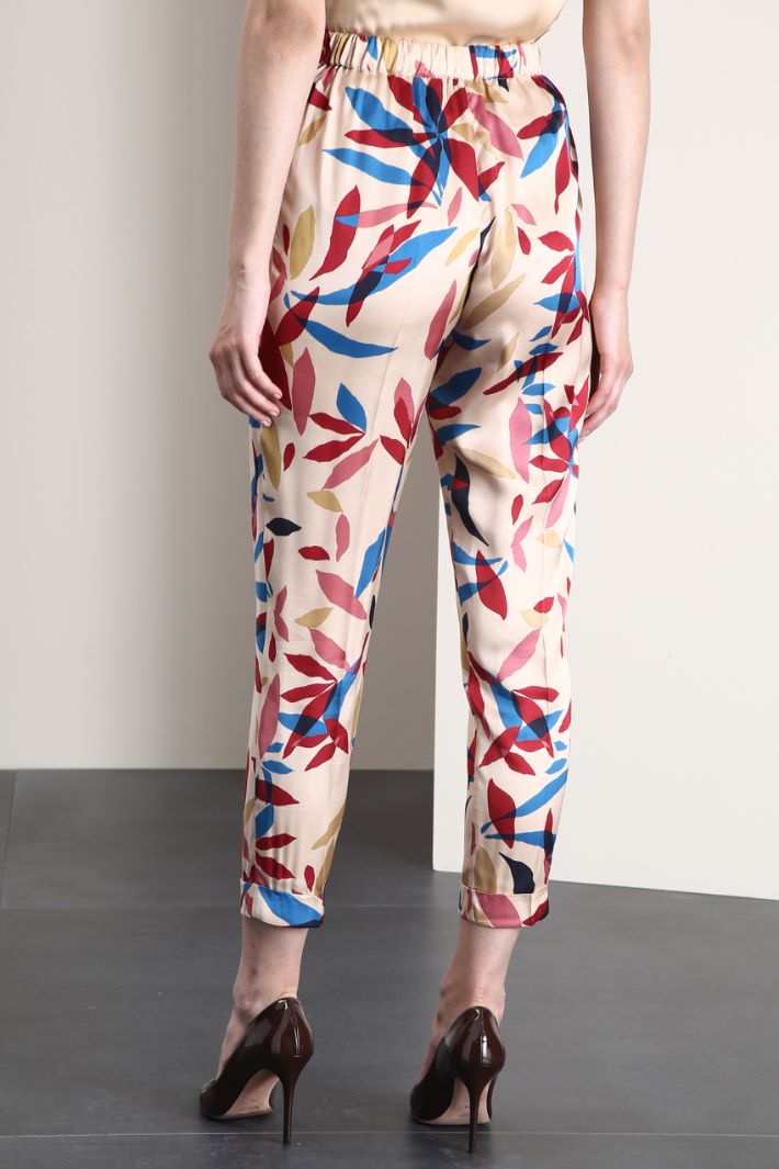 Pantaloni baggy in raso - SABBIA - Fashion Market - 2
