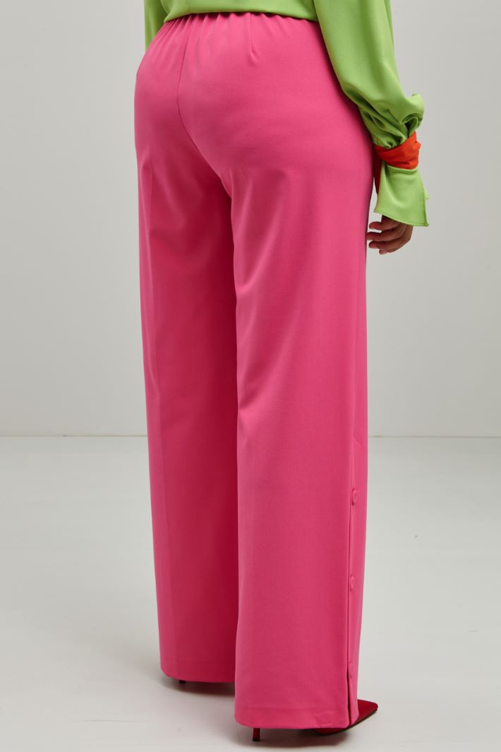 Pantaloni in viscosa - FUCSIA ROSSO - Fashion Market - 4