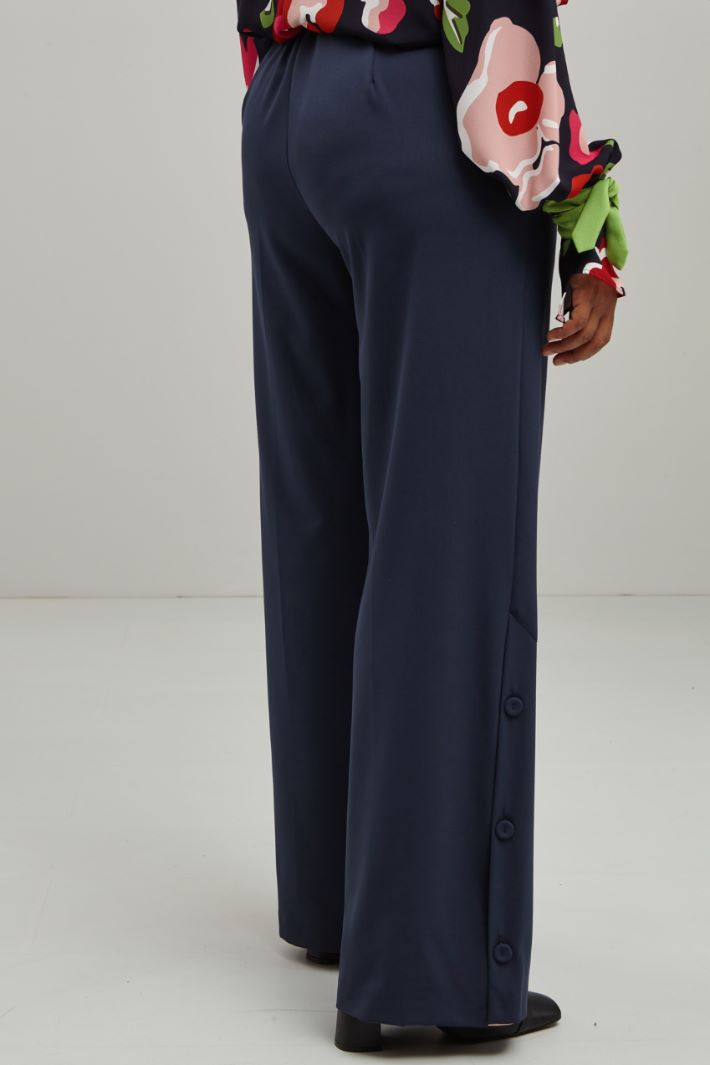 Pantaloni in viscosa - BLU ROSA VERDE - Fashion Market - 4